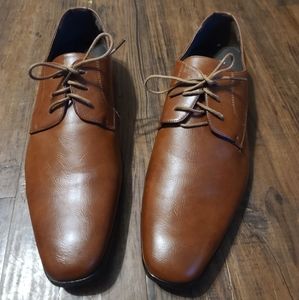 BRAVO/KING-1 Dress Shoe Classic Oxford Leather Lining Brown Matte 17 wide men's